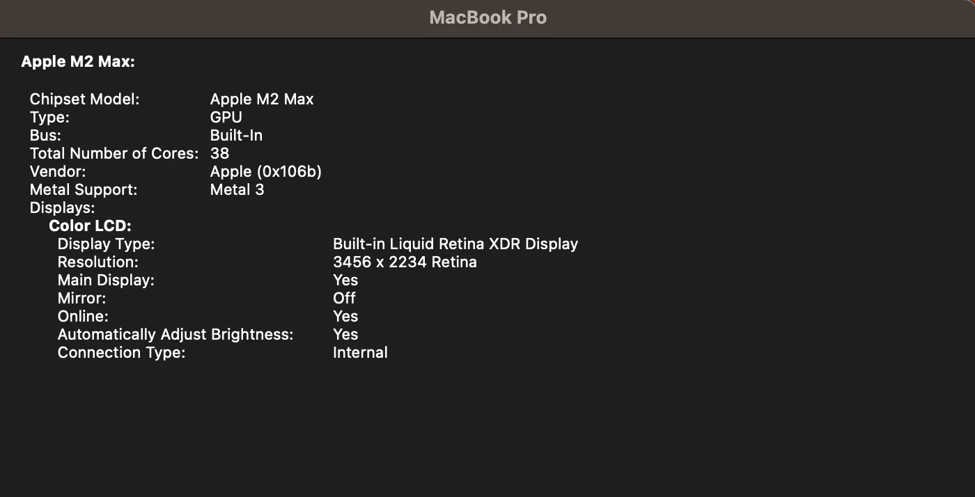 Laptop Specifications